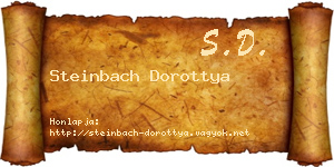 Steinbach Dorottya névjegykártya